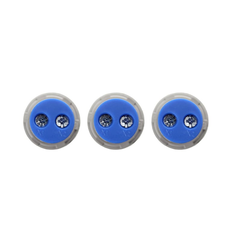 SHOPCORP Led Voltage Indicator 22 mm – Digital Voltmeter AC20-500V with led Voltage Display for Control Panels, Machines and Distribution Boxes (3 Pack Blue) - Image 3